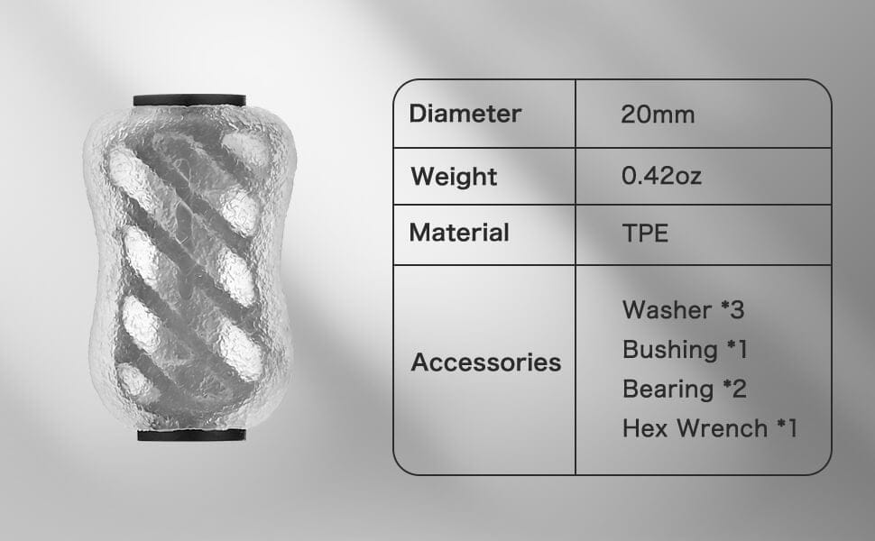 Gomexus TPE Reel Knob 20mm S20 1 Gomexus TPE knob 20mm