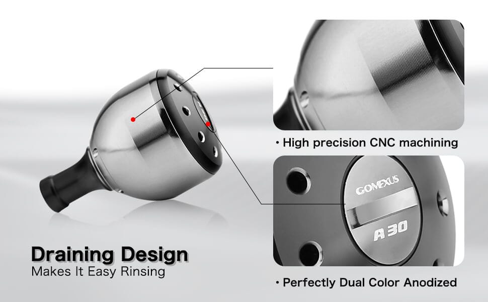 Gomexus A30 Aluminum Reel Knob 30mm 2 Gomexus knob