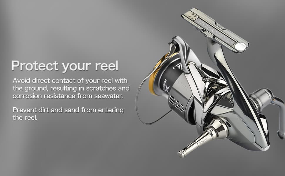 Gomexus Titanium Foldable Reel Stand 44mm TR6 3 Gomexus reel stand