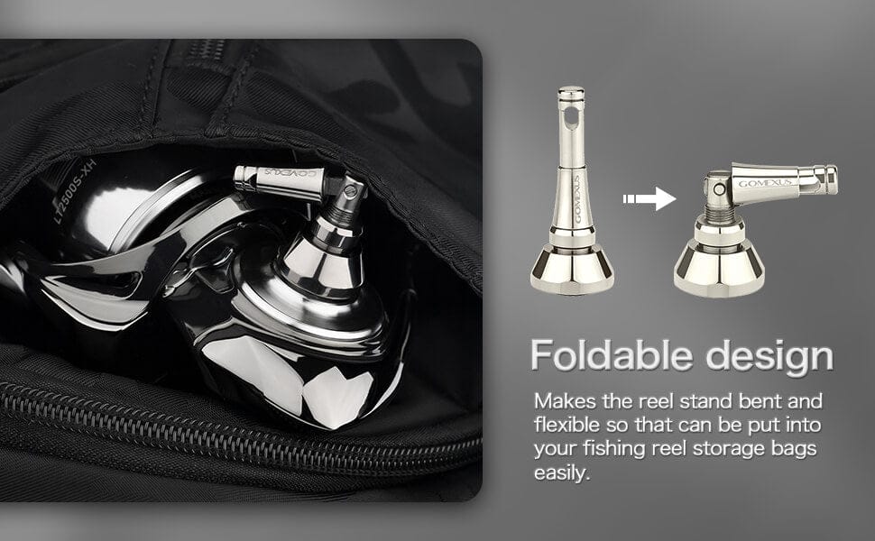 Gomexus Titanium Foldable Reel Stand 44mm TR6 4 Gomexus reel stand