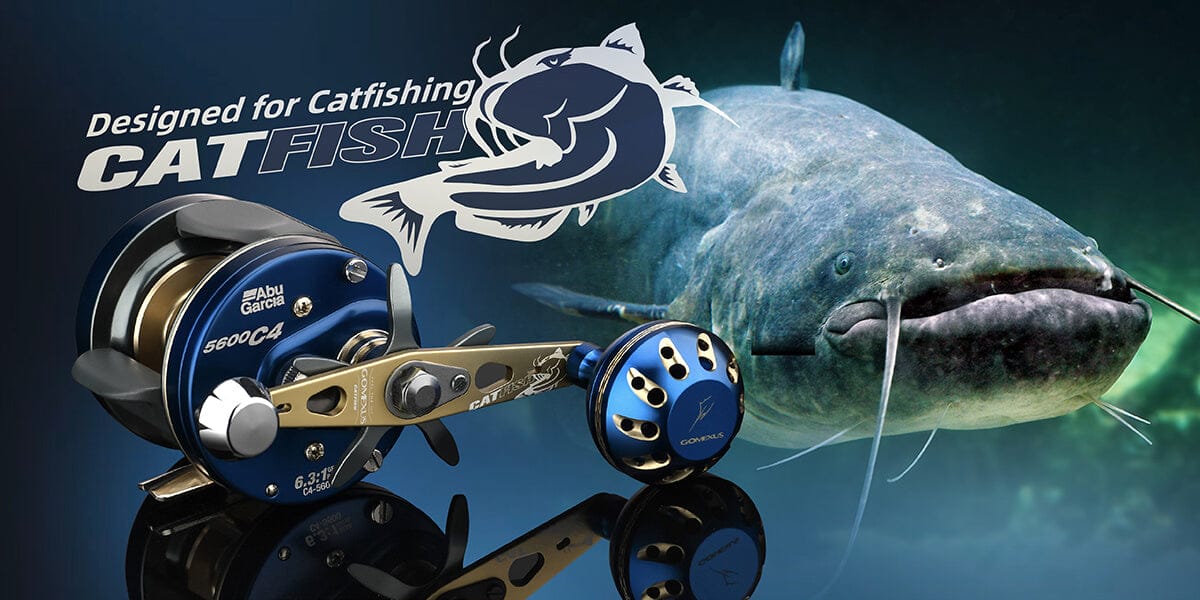Gomexus Catfishing Handle for Conventional Reel Abu Garcia Ambassadeur 2 Gomexus Catfishing Handle