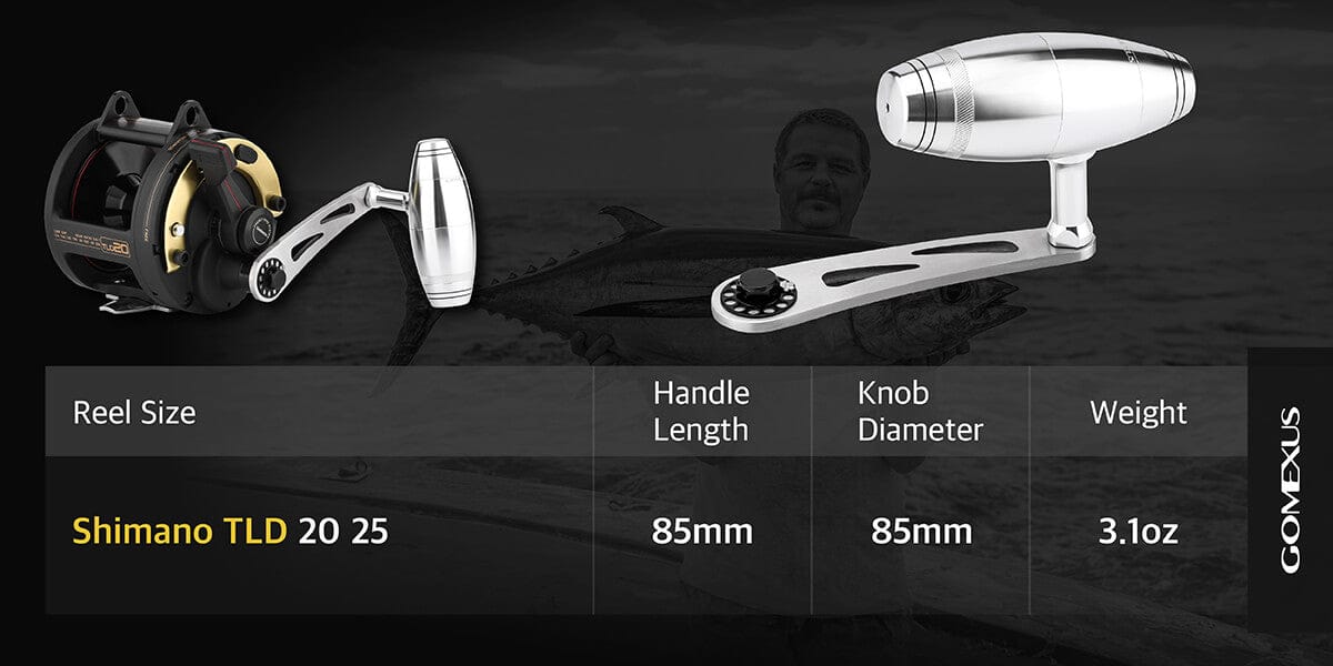 Gomexus iHandle SS85 for Shimano TLD 20 25 Reel Power Handle 1 iHandle SS85 for Shimano TLD