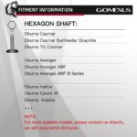 Gomexus Aluminum Handle for Okuma Ceymar MSL-L57 - Image 14